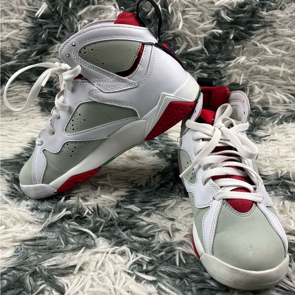 Air Jordan Kids Boys Jordan 7 Retro 2015 Hare Sneakers Size 4.5Y 304774-125 - Picture 1 of 16